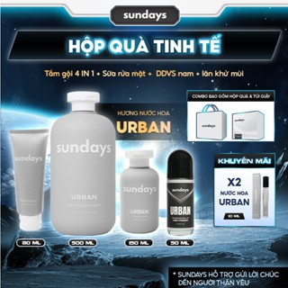   TẶNG 1 QUÀ  Combo Set Quà Tặng Bạn Trai Sundays - Sữa Tắm Gội Nam 2in1 Giảm Mụn Lưng + Sữa Rửa Mặt + Dung Dịch Vệ Sinh 