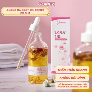  Dầu Dưỡng Da Body Oil Gomez 2% BHA 100ml Cấp Ẩm Thẩm Thấu Nhanh Không Bết Dính Nhẹ Nhàng & Làm Mềm Mịn Da 