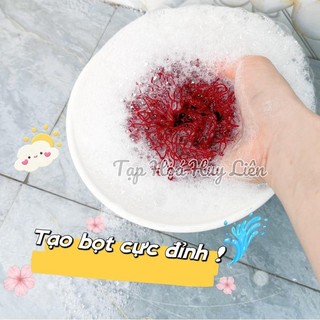 10 Miếng Lưới Rửa Bát 85*45cm, Lưới Việt Sợi Mềm Mại, Mắt Lưới Dày, Tạo Siêu Nhiều Bọt, Cọ Sạch Mà Không Gây Xước Có Túi