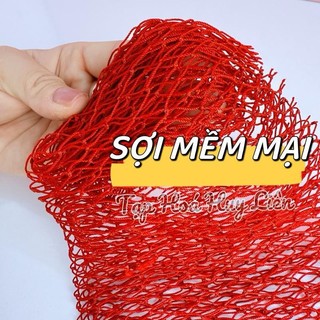 10 Miếng Lưới Rửa Bát 85*45cm, Lưới Việt Sợi Mềm Mại, Mắt Lưới Dày, Tạo Siêu Nhiều Bọt, Cọ Sạch Mà Không Gây Xước Có Túi