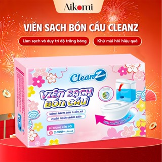  Viên sạch bồn cầu CleanZ chai thả bồn cầu sạch khuẩn tẩy sạch mảng bám khử mùi diệt vi khuẩn toilet 