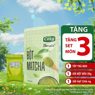  COZY - Bột Matcha Trà Xanh Cozy  8g -20g - 50g  - Pha Chế Đồ Uống Hữu Cơ 