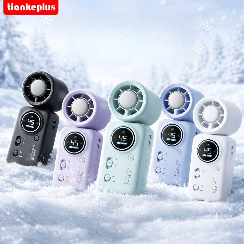 TiankeplusOne Pro ICE Quạt Mini Cầm Tay – Thiết Kế Nhỏ Gọn, Màn Hình Thông Minh, Gấp Gọn Đeo Cổ, Chế Độ ICE Làm Mát Nhan | BigBuy360 - bigbuy360.vn