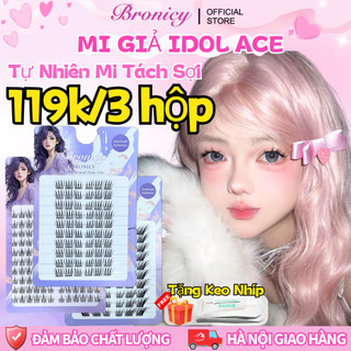  【Tặng Keo Nhíp 119k 3Hộp Lông Mi Giả Hàn Quốc Idol Tự Nhiên Mi Tách Sợi Dán Dễ Dàng Cho Mắt Một Mí 
