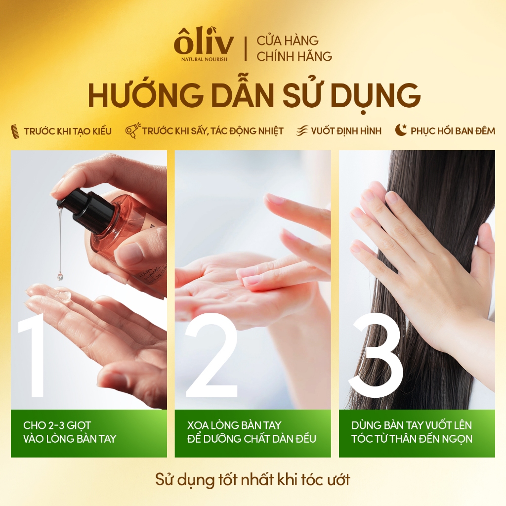 [SẢN PHẨM MỚI RA MẮT] Combo 2 Serum Dầu Dưỡng Tóc Ôliv Bóng Mượt Tức Thì, Phục Hồi 5 Dấu Hiệu Hư Tổn 100ML + 25ML | BigBuy360 - bigbuy360.vn