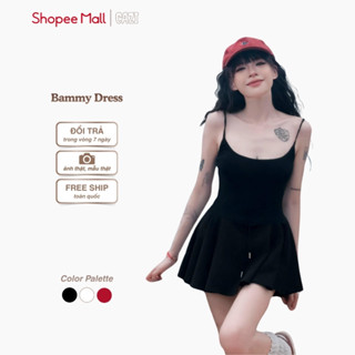   Váy  Cazi Bammy Dress - Váy 2 dây suit liền chân váy xoè 