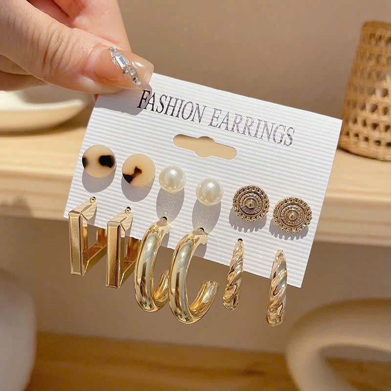 Set 6 Đôi Bông Tai Thời Trang Nữ BT05