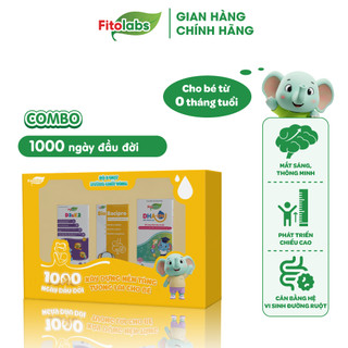  Bộ 3 Vi Chất Cho Bé Sơ Sinh Ăn Ngon Cao Lớn Thông Minh -  Vitamin Fitolabs D3K2 & Fitolabs DHA EPA Men Vi Sinh Bio Baci 