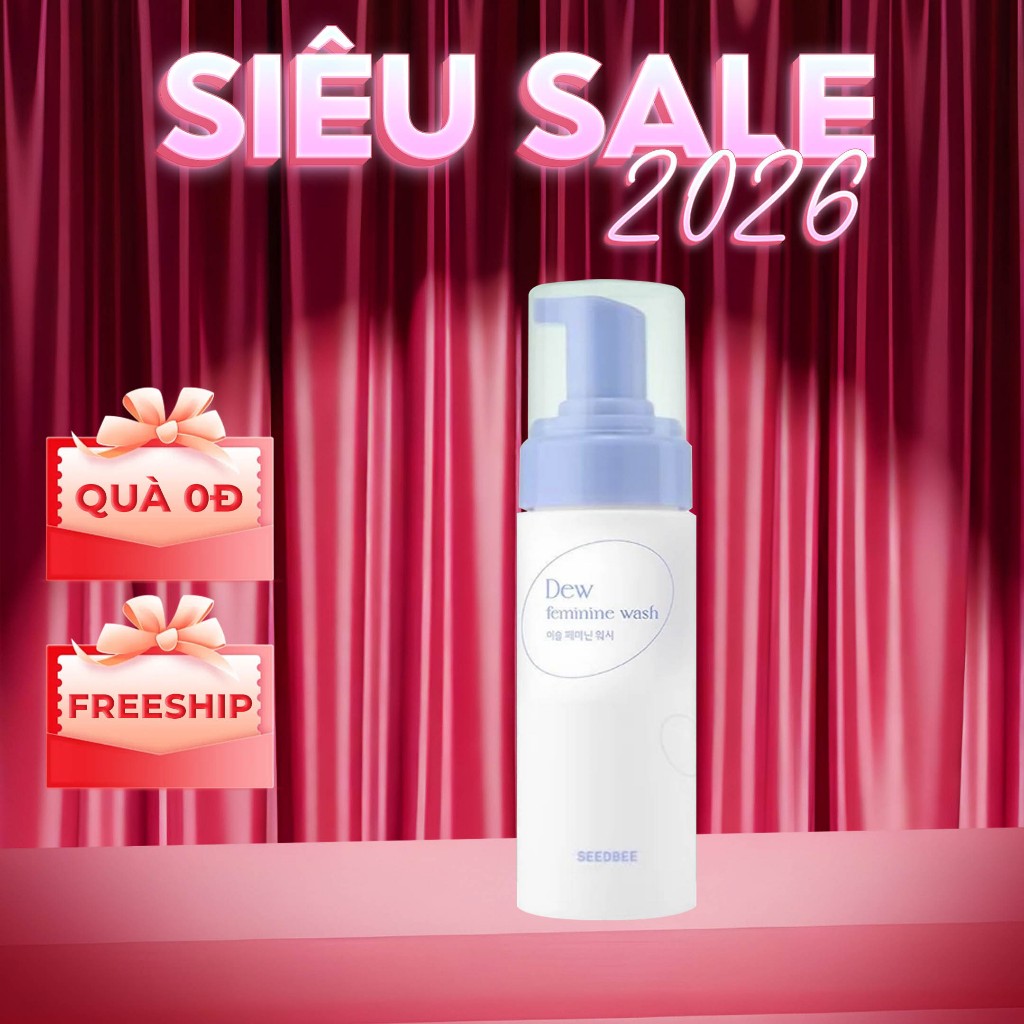 Dung dịch vệ sinh phụ nữ Seedbee giảm mùi hôi, giảm khí hư hạn chế viêm nhiễm 150ml