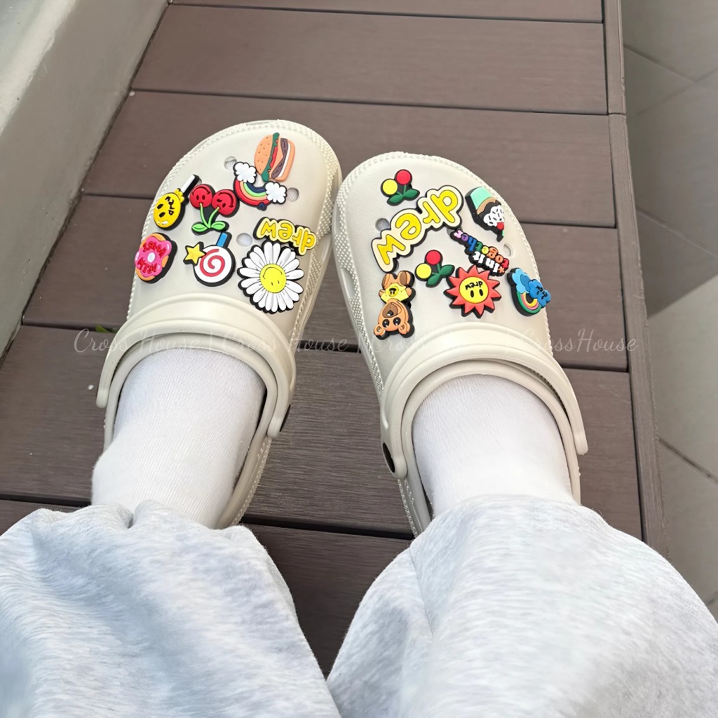 Dép sục Cross Classic Clog nam nữ siêu êm - Tặng kèm sẵn 12 hình gắn dép