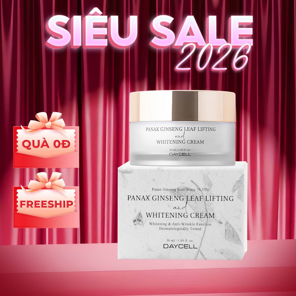 Kem trắng da mầm sâm cao cấp Daycell Hàn Quốc 50g