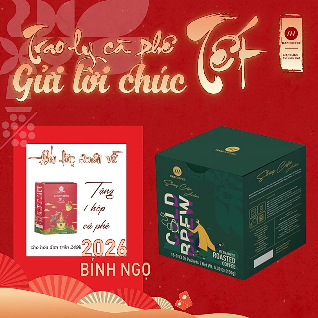 Cà Phê Ủ Lạnh Cold Brew Decaf Khử Caffeine 100% Arabica Dành Cho Người Kiêng Caffeine HANCOFFEE