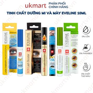  Dưỡng Mi Eveline 8in1 Chính Hãng - Chuốt Mi Dày Và Dài Chắc Khoẻ Mọc Siêu Nhanh 10ml 