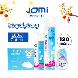 Bông tẩy trang Jomi Nhật Bản 100% cotton tiết kiệm dung dịch 80 miếng 120 miếng NPP Jomi Official 