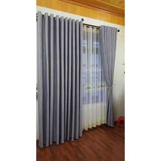 Rèm VẢI rộng 1m cao 1m6 đã làm khoen lỗ sẵn, hàng cản nắng.