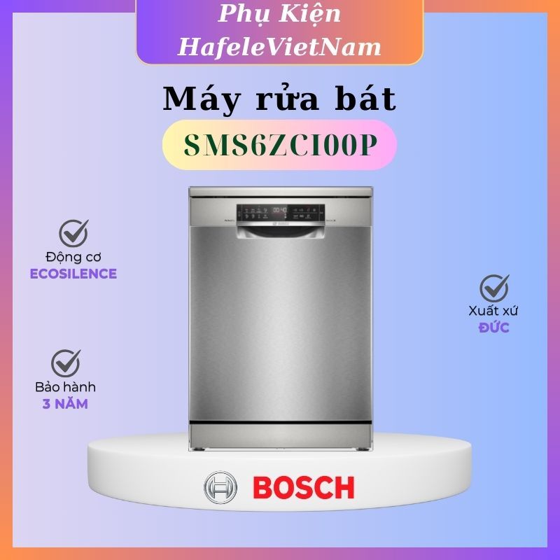 Máy rửa bát Bosch Series 6 SMS6ZCI00P – Tiết kiệm điện, bát đĩa khô bóng