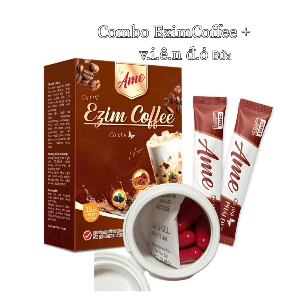 (VIP) COMBO GIẢM CẤP TỐC COFFEE EZIM VÀ VIÊN RAU CỦ