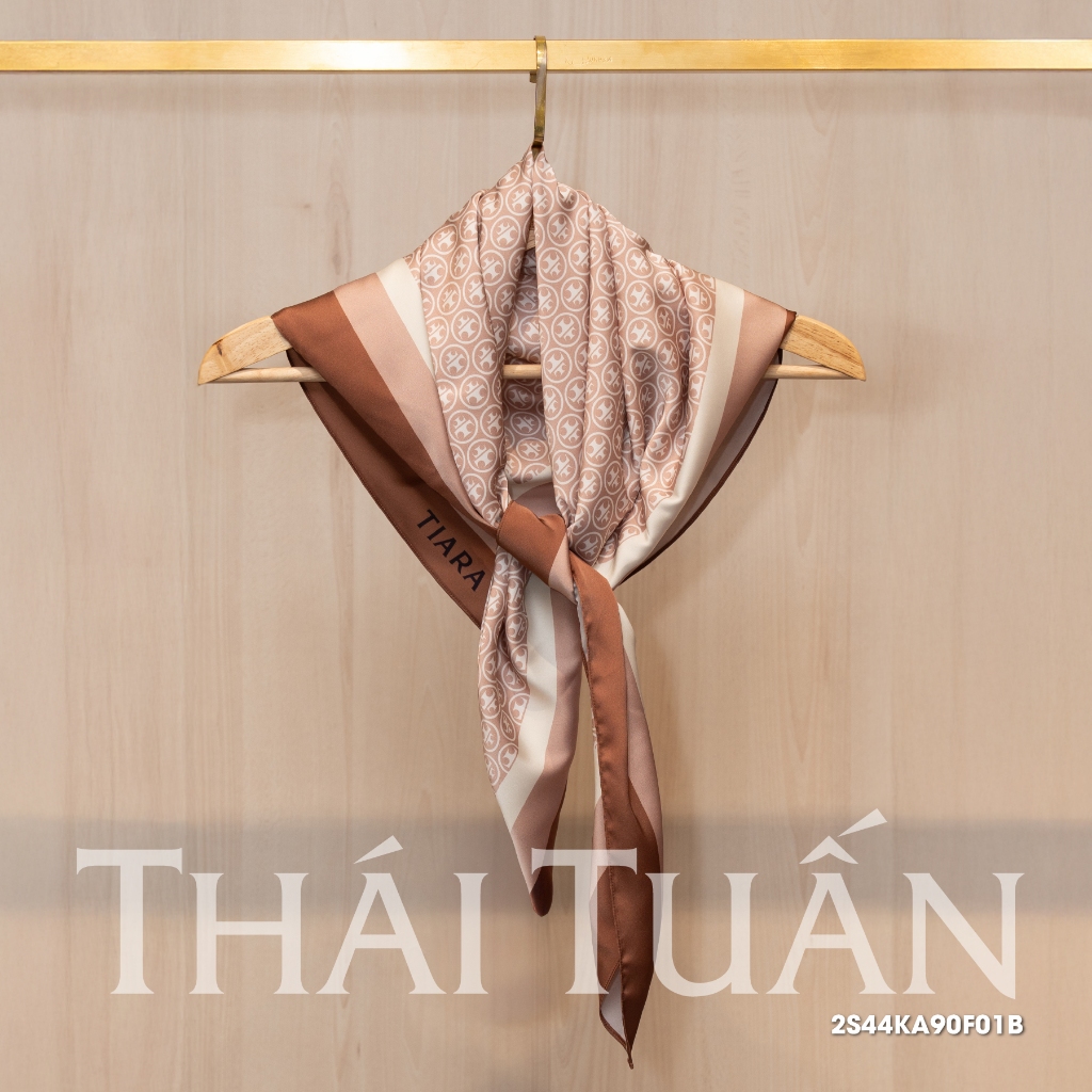 Khăn Choàng Vuông Cao Cấp 1 Lớp 90x90 cm 2S44KA90F01B - Thái Tuấn Fashion