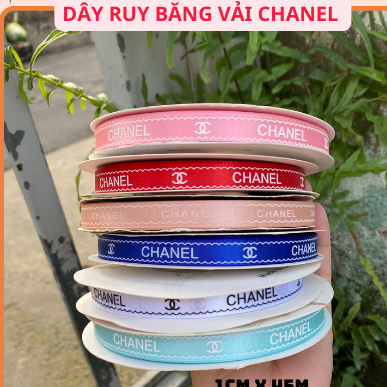 Cuộn Dây Ruy Băng Vải Chane.L 45M X 1Cm.Dùng Để Bó Hoa Tươi, Hoa Sáp,Hoa Handmade…Các Loại