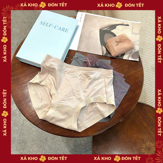  Quần Lót Nữ Cotton Cạp Cao Đáy Thông Hơi Gom Bụng Freesize  50-65kg  QL1012 By Bechipi 