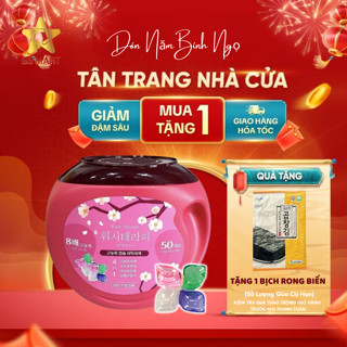   Mua 1 Tặng 1  Viên Giặt Xả Viên Giặt Nước Hoa 4in1 Wash Therapy – Siêu Thơm Chuẩn Hàn Sạch & Mềm Từng Sợi Vải 