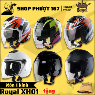   Tặng tem  & túi  MŨ BẢO HIỂM 3 4 ROYAL XH01 1 KÍNH HÀNG MỚI NHẤT   BẢO HÀNH 12 THÁNG  