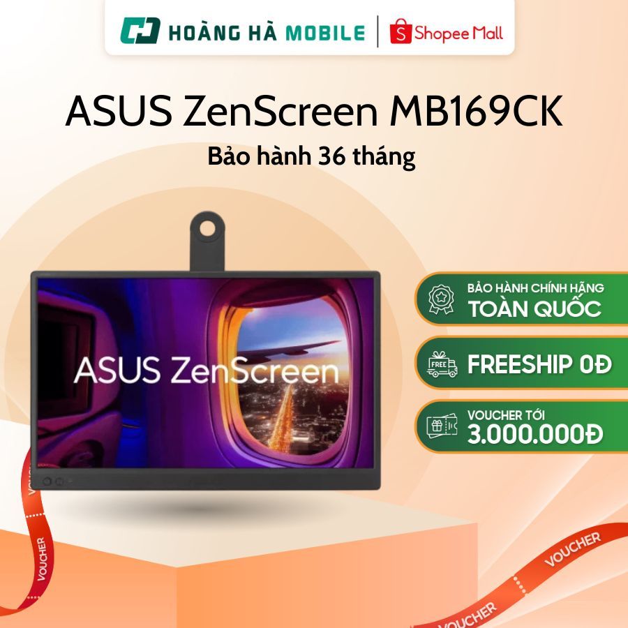 Màn hình di động ASUS ZenScreen MB169CK (15.6 inch/FHD/IPS/60Hz/5ms) - Chính hãng