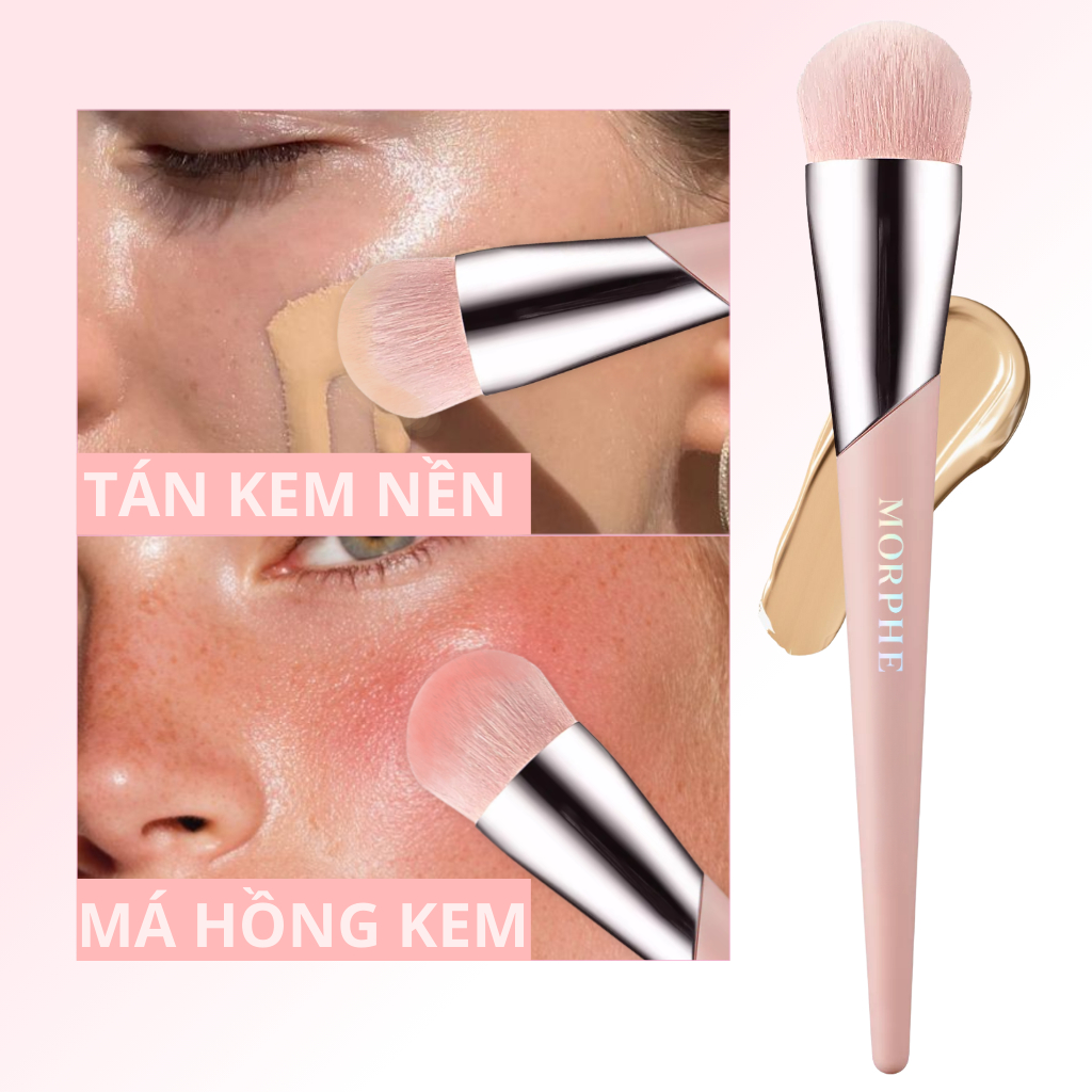 Cọ Tán Kem Nền Và Má Hồng Kem Morphe Foundation Brush M110