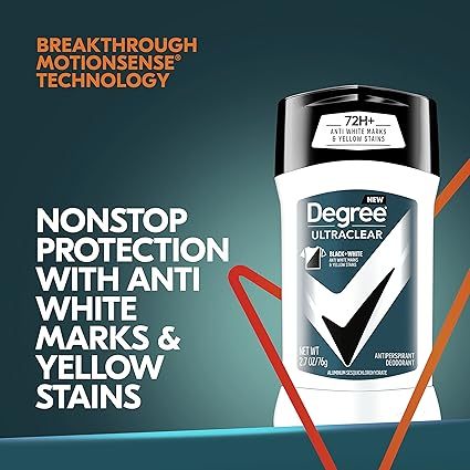 Lăn khử mùi nam Degree Advanced Protection 76g - Ultraclear black white (Mỹ)