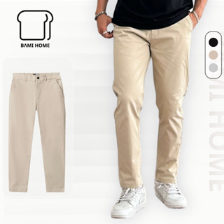  GIẢM 50%  Quần kaki nam BAMI HOME quần kaki nam ống suông form quần tây thanh lịch thoải mái QK10 