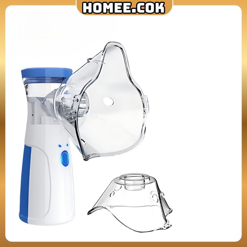 Homee.cok Máy Xông Mũi Họng - Máy Xông Khí Dung Mesh Nebulizer Êm Nhẹ Cho Bé & Người Lớn Hiệu Quả