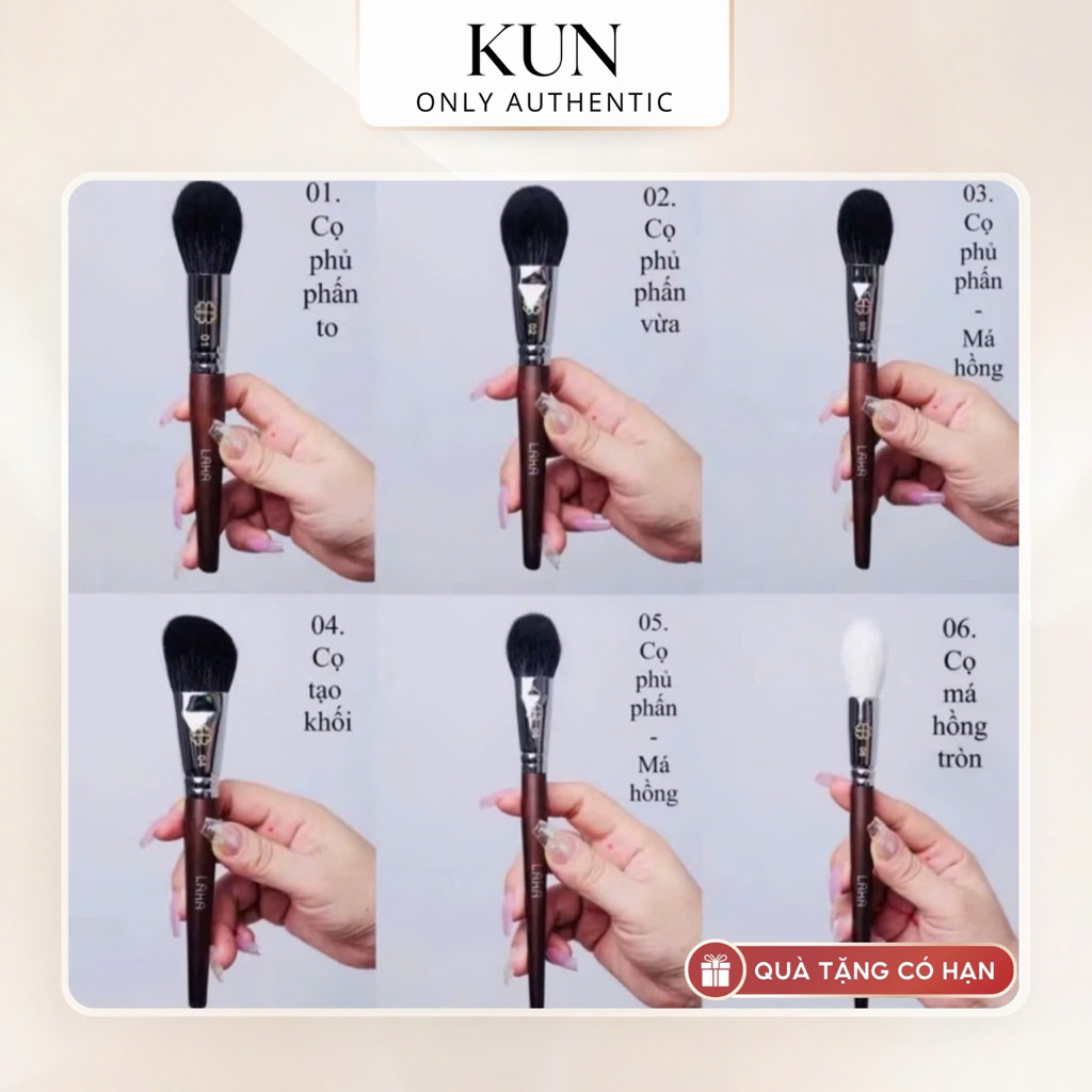 (LAKA TẶNG MÚT MINI) Cọ trang điểm lẻ Laka các mã