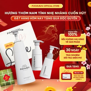   Combo Hoàn Hảo Fanmen  Combo Sữa Rửa Mặt Sữa Tắm Và Bọt Vệ Sinh Dành Cho Nam Giới Combo Vệ Sinh Nam Bộ Quà Tặng Cho Nam 