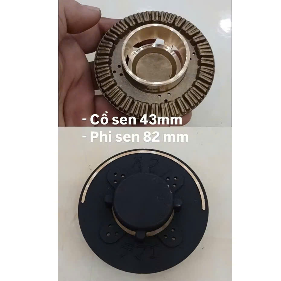 Combo 2 Mâm sen chia lửa bếp ga IKURA, Sen bằng đồng đúc dùng cho các loại bếp ga gia đình