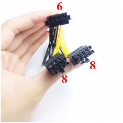 🔌 Cáp Chia Đôi 8 Pin CPU → 2×8 Pin CPU | Hỗ Trợ Dual Xeon, Nguồn Server