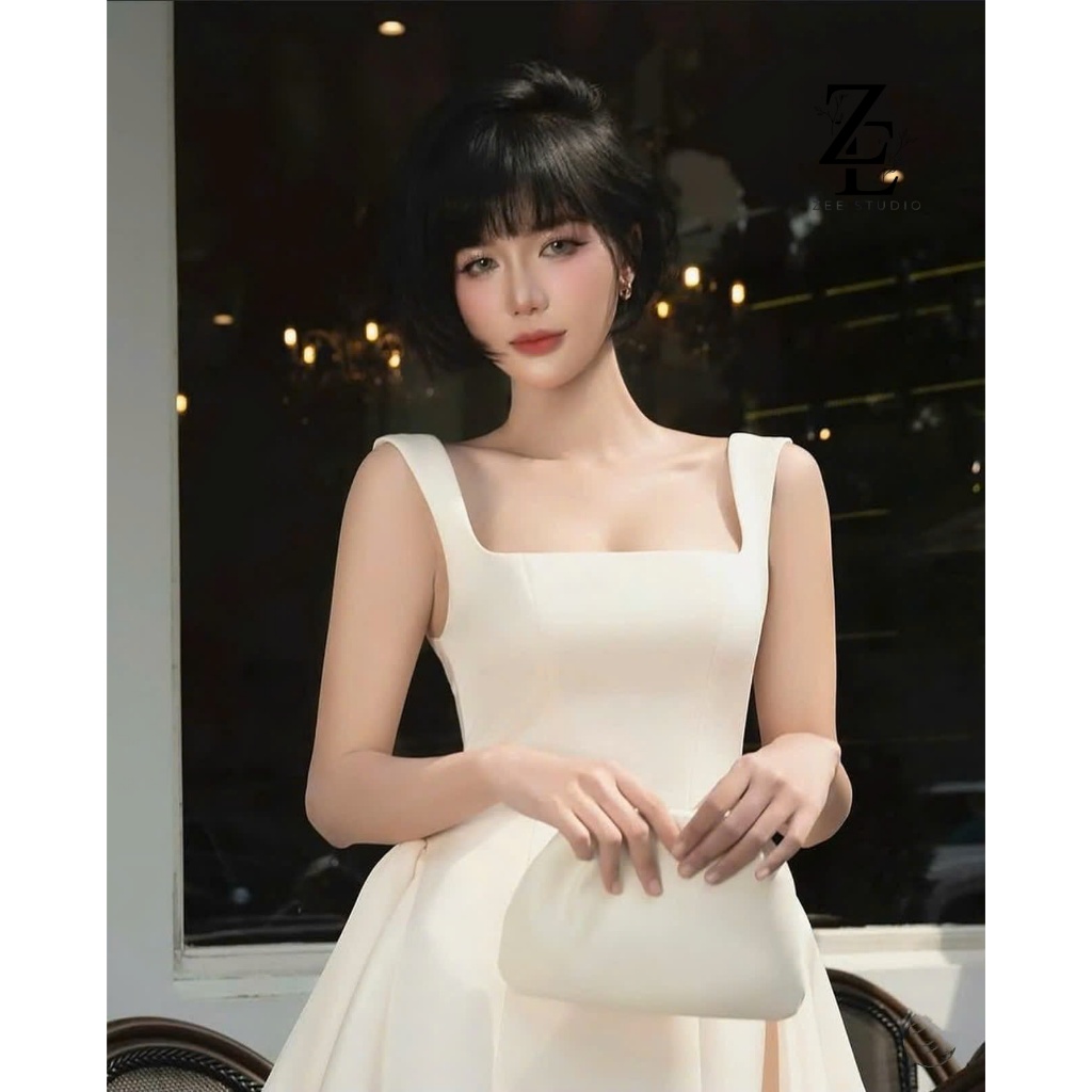 TADstore - Fiona Dress đầm xoè mini form basic may đúp 3 lớp đẹp