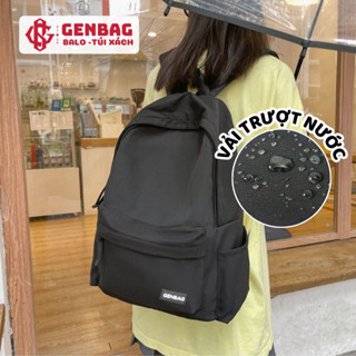 Balo nữ đi học chống nước có ngăn bí mật cặp đi học nữ vải trơn đựng vừa laptop 15,6 inch thời trang BL02