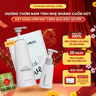   MUA LÀ CÓ QUÀ  Combo Sữa Rửa Mặt Và Sữa Tắm Nam Fanmen Bộ Sữa Tắm Và Sữa Rửa Mặt Dành Cho Nam Làm Sạch Và Cấp Ẩm Cho Da 