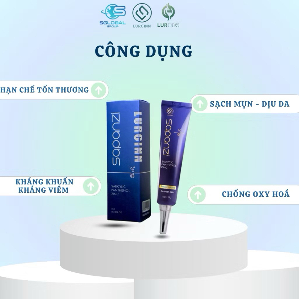 Serum mụn Sapanzi 10g thần thánh Lurcinn
