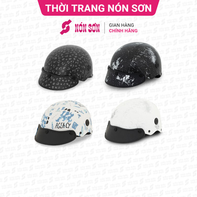 Mũ bảo hiểm lỗ thông gió họa tiết NÓN SƠN chính hãng BMP