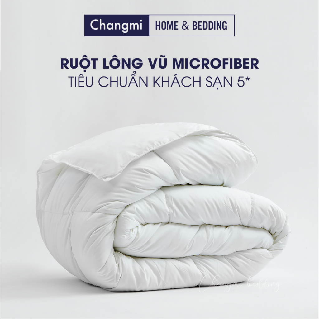 Ruột chăn lông vũ Microfiber Cao Cấp Changmi cực êm, giữ nhiệt tốt. Tiêu chuẩn khách sạn 5 sao