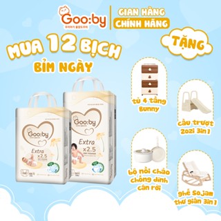   Combo quà  12 Bịch Tã bỉm Gooby Extra mềm mại chống tràn siêu thấm hút đủ size cho bé 4-30KG 