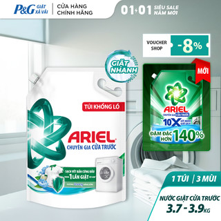  Nước Giặt ARIEL Chuyên Gia Cửa Trước Ngăn Lem Màu Hương Nắng Sớm  Sen & Nhài  Oải Hương Túi 3.7KG 3.9KG 