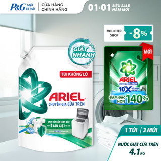  Nước Giặt ARIEL Chuyên Gia Cửa Trên Ngăn Lem Màu Hương Downy Nắng Sớm  Nước Hoa  Oải Hương Túi 4.1KG 