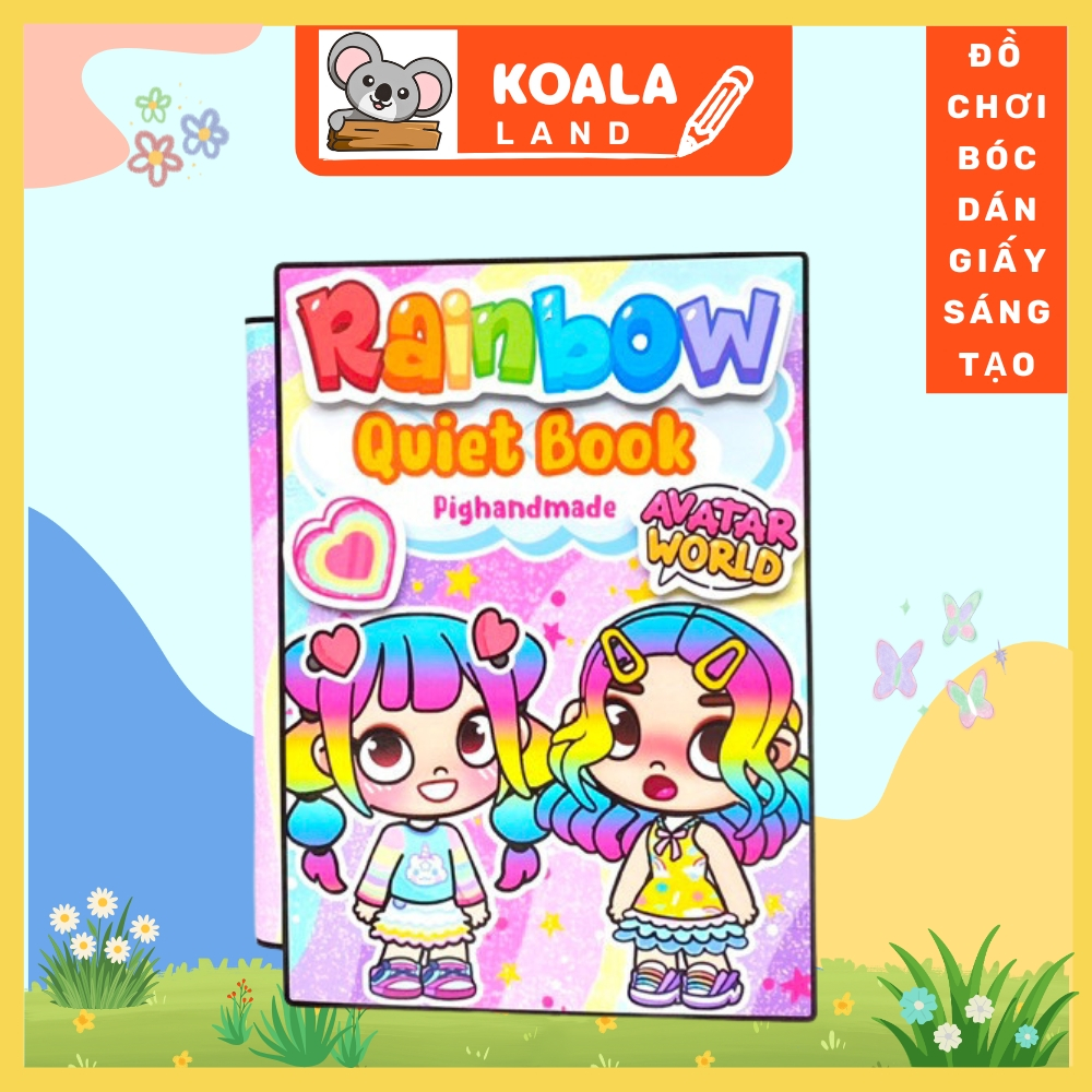 (Mới) Ngôi nhà cầu vồng trong thế giới Avatar world - Búp bê giấy kuromi và avatar world