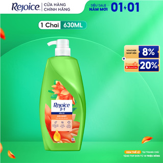  Dầu Xả Tóc REJOICE 3-Trong-1 Với Dưỡng Chất Từ Tinh Dầu Argan Siêu Mềm Mượt - Chai 630ML 
