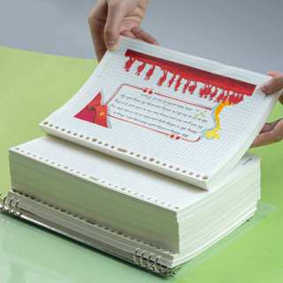 [New] 100 Tờ Giấy Refill 100GSM Classmate Luyện Viết Tiếng Trung Nhật Hàn , Ruột Sổ Còng Ô Vuông, Ô Điền, Matrix Line