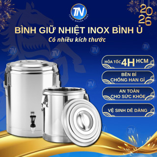  Bình giữ nhiệt Inox Bình ủ dung tích lớn thùng Có vòi Có vòi và không có vòi,10L.20L.30L.40L.50L.60L 