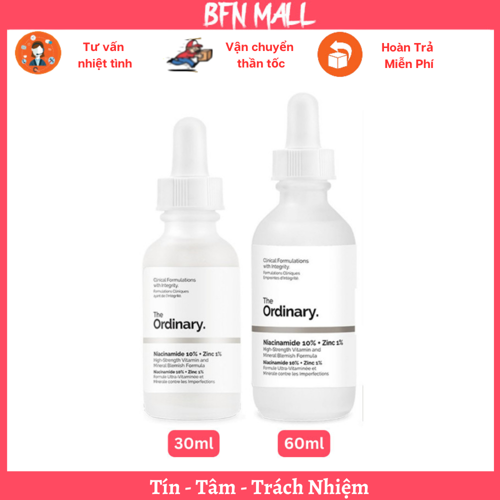 Tinh chất The Ordinary Niacinamide 10% + Zinc 1% /Serum the Ordinary