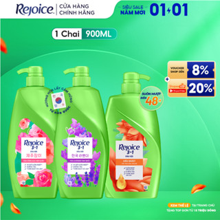  Dầu Gội REJOICE Siêu Mượt   Hoa Hồng Jeju  Lavender Hàn Quốc  Giảm Ngứa Da Đầu  Nước Hoa Mẫu Đơn - Chai 900ML 